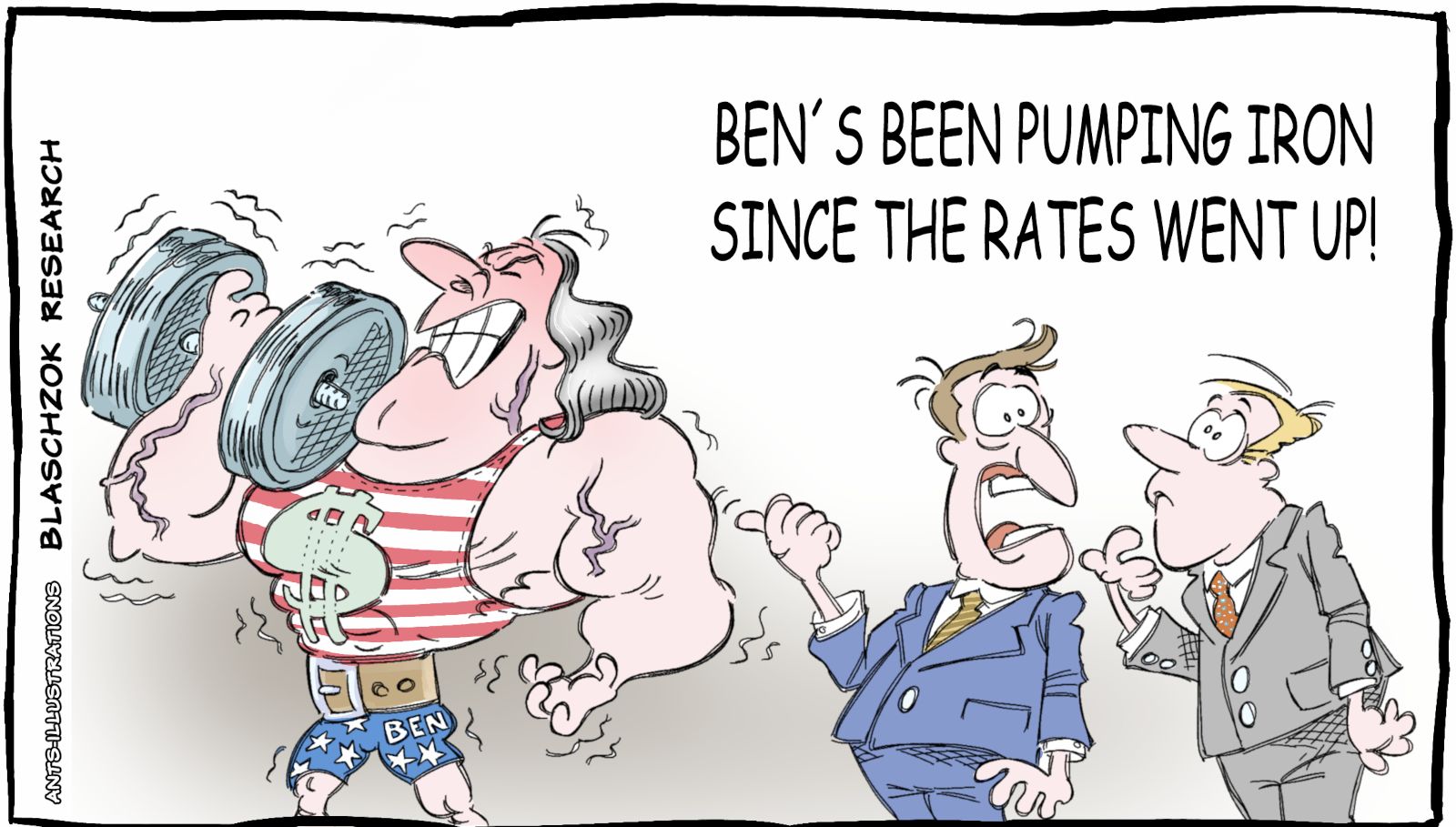 Dollar rising - Ben Frankin Pumping Iron